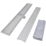 Linear Shower Drain 2 pcs Bubble 1030x140 mm Stainless Steel 275970