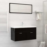 Built-in Basin with Faucet 91x39x18 cm Ceramic White 148626