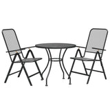 Garden Dining Set Anthracite Expanded metal mesh Medium Foldable 3084713