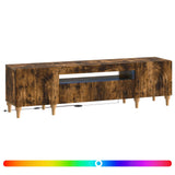LED TV Cabinet Smoked Oak Engineered Wood 896250