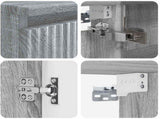 Bathroom Furniture Set 4 pcs Grey Sonoma 3407436