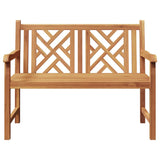 Garden Bench Brown 114 x 60 x 90 cm Solid teak wood 42001964