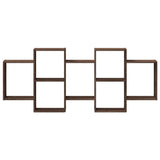 Wall Shelf Brown Oak 159x18x65 cm Engineered Wood 853215