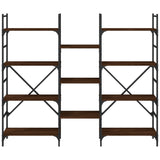 Bookshelf Brown Oak 160x28.5x136.5 cm Engineered Wood 838877