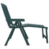 Sun Lounger Green Plastic Standard Foldable Sun Lounger 364706