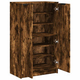 Shoe Cabinet Smoked Oak 59x35x100 cm Engineered Wood 817108