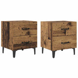 Bed Cabinet 2 pcs Old Wood 40 x 35 x 47.5 cm Engineered Wood 880566