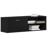 TV Cabinet Black Oak 120x34x37 cm Engineered Wood 862474
