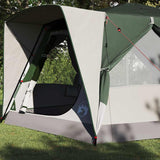 Cabin Tent 7-Person with Roof Green 400 x 350 x 212 cm 42004026