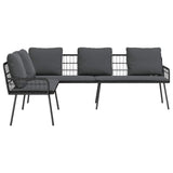 Sofa with Cushion Grey x x Metal 4108263