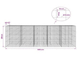 Gabion with 5 mm Wire and 10x10 cm Mesh 500x30x200 cm 3465172