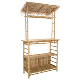 Outdoor Bar Table and Stools 3 pcs Natural Bamboo 3469654