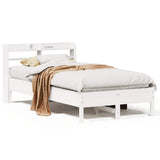 Bed Frame without Mattress White 100x200 cm Solid Wood Pine 3306895