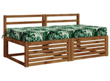 Seat Cushion SOEST 100% Polyester Leaf pattern 120 x 80 x 15 cm 944318