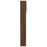 Washing Machine Cabinet Brown Oak 64x24x190 cm Engineered Wood 859133