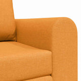 Sofa Bed Dark yellow 148 x 71 x 83 cm Fabric 4106681