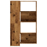 Corner Bookcase 4-Tier Old Wood 85x85x140 cm Engineered Wood 3307817