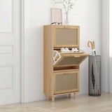 Shoe Cabinet Brown Engineered wood 115 cm tall Shoe Cabinet 345650