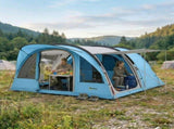 4 Person Easy Setup Family Camping Tent with 2 Rooms, Waterproof Tunnel Tent w/ Sewn In Groundsheet, T3398P554305