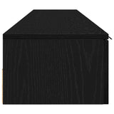 Wall-mounted Cabinet 2 pcs Black Oak 102 x 30 x 20 cm 3333075
