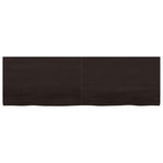 Bathroom Countertop Dark Brown 160x50x cm Treated Solid Wood 3156253