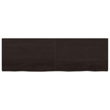 Bathroom Countertop Dark Brown 160x50x cm Treated Solid Wood 3156253