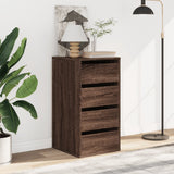 Corner Chest of Drawers Brown Oak 40x41x76 cm Engineered Wood 852867