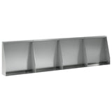 Retaining Wall 4 pcs 40 x 12 x 40 cm Galvanised Steel Silver 3449063