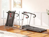 Folding Treadmill Incline, Walking Pad Treadmill for Home, 1-10km/h Under Desk Running Machine T3398P425127