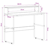 Desk with Storage Sonoma Oak 100 x 50 x 91 cm 8008027