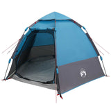 Instant Tent with Rainfly 4-Person Quick-Release with Roof Blue 42008397