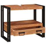 Vanity Cabinet Brown 71 x 33 x 58 cm Solid Acacia Wood 4102770