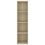 Wall-mounted TV Cabinet Sonoma Oak 37x37x142.5 cm Engineered Wood 805492