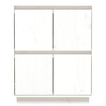Sideboard White 60x34x75 cm Solid Wood Pine 813376