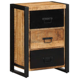 Drawer Cabinet 50x35x70 cm Solid Rough Wood Mango 4013583