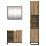 Bathroom Furniture Set 3 pcs Artisan Oak Engineered Wood 3402361