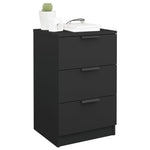 Bedside Cabinets 2 pcs Black 40x36x65 cm 811271