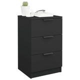 Bedside Cabinets 2 pcs Black 40x36x65 cm 811271