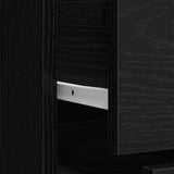 Wardrobe Black Oak 80 x 52 x 180 cm Engineered Wood 862437