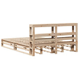 Bed Frame without Mattress 120x200 cm Solid Wood Pine 3306492