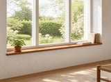 Window Sills 2 pcs Brown 110 x 20 x 2 cm Solid Oak Wood 42049980