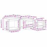 Coffee Table 3 pcs Artisan Oak Engineered Wood 881451