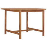 Garden Dining Table 110x110x75 cm Solid Wood Teak 318478