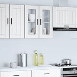 Kitchen Wall Cabinet with Glass Door Porto White 854147