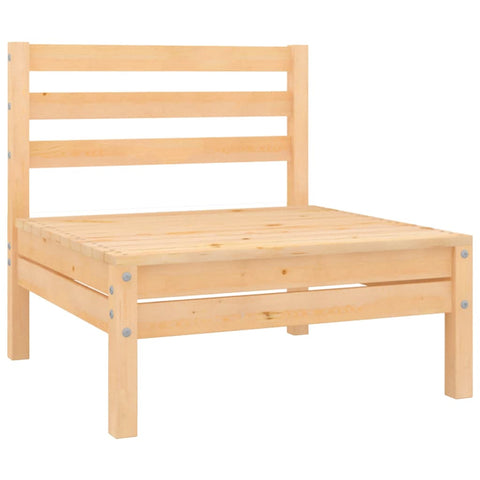 Garden Middle Sofa Solid Wood Pine 806572