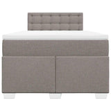 Box Spring Bed with Mattress Taupe 120x190 cm Fabric 3285845