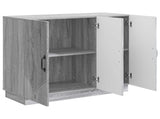Sideboard Grey Sonoma 89 x 34.5 x 77 cm Engineered Wood 895341