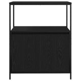 Bathroom Cabinet with Shelves Black Oak 76.5x35x95 cm 861917