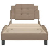 Bed Frame without Mattress "Zadar" Cappuccino 80x200 cm Faux Leather 3208146