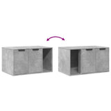 Cat Litter Box Enclosure Concrete Grey 80x50x45 cm Engineered Wood 857736